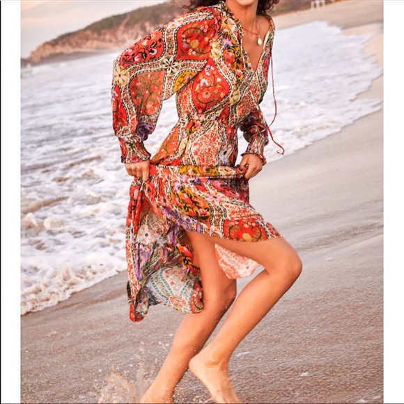 Anthropologie FARM Rio Mosaic Maxi Dress - Picture 3 of 7